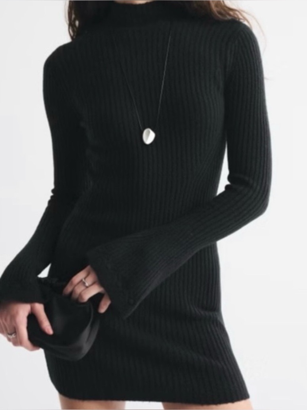Abercrombie & Fitch Mockneck
Ribbed Mini Sweater Dress